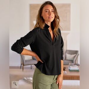 Frank & Eileen Popover Patrick Heritage Jersey Black Size Medium